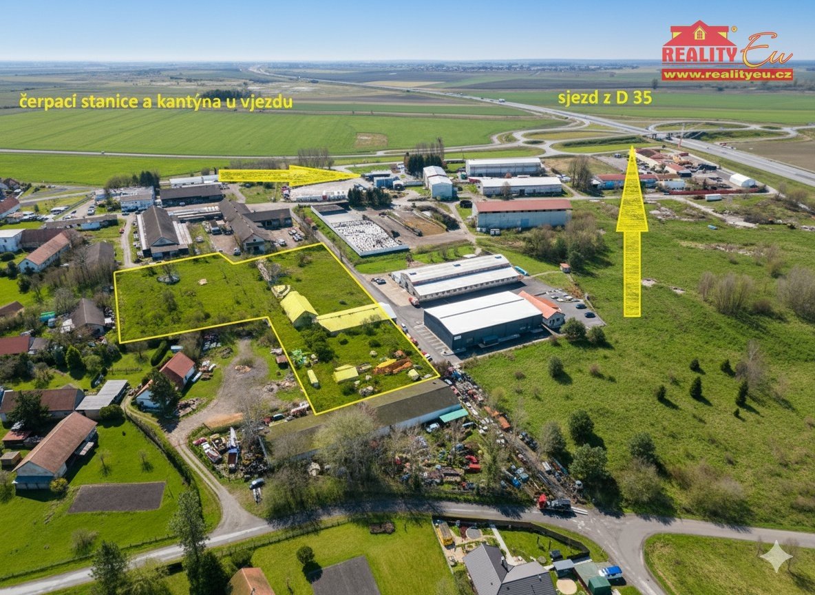 Prodej komerčního areálu v Rokytnu u dálnice D35