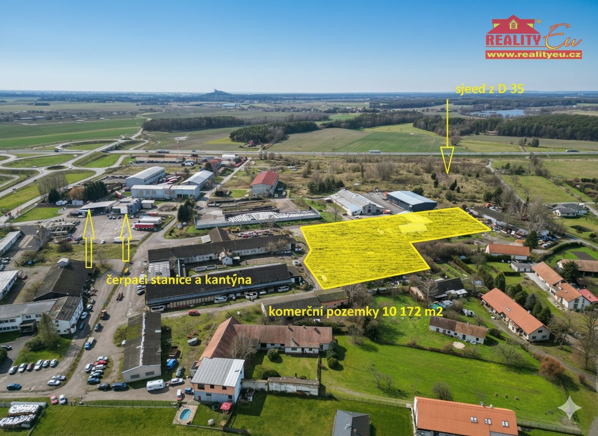 Prodej komerčního pozemku v Rokytnu u dálnice D35