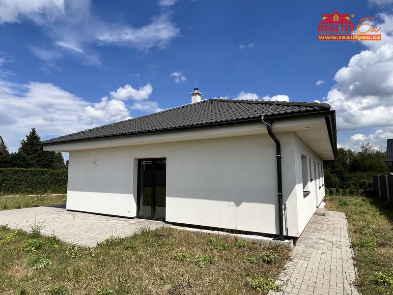 Prodej novostavby 4+kk, 110 m2, pozemek 567 m2, Libišany – nízkoenergetický dům