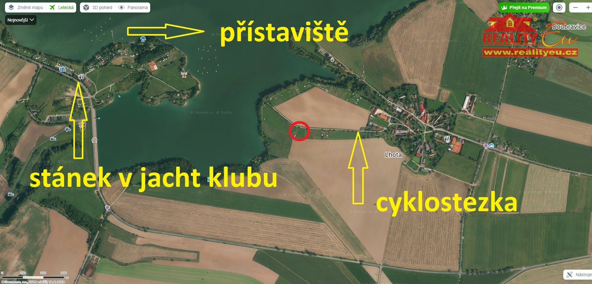 Prodej pozemku u cyklostezky okolo Rozkoše -  Lhota u Nahořan